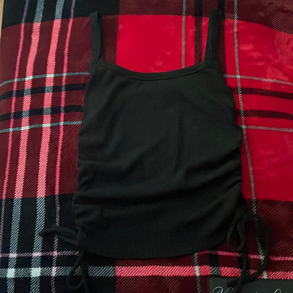 Scrunched tank top